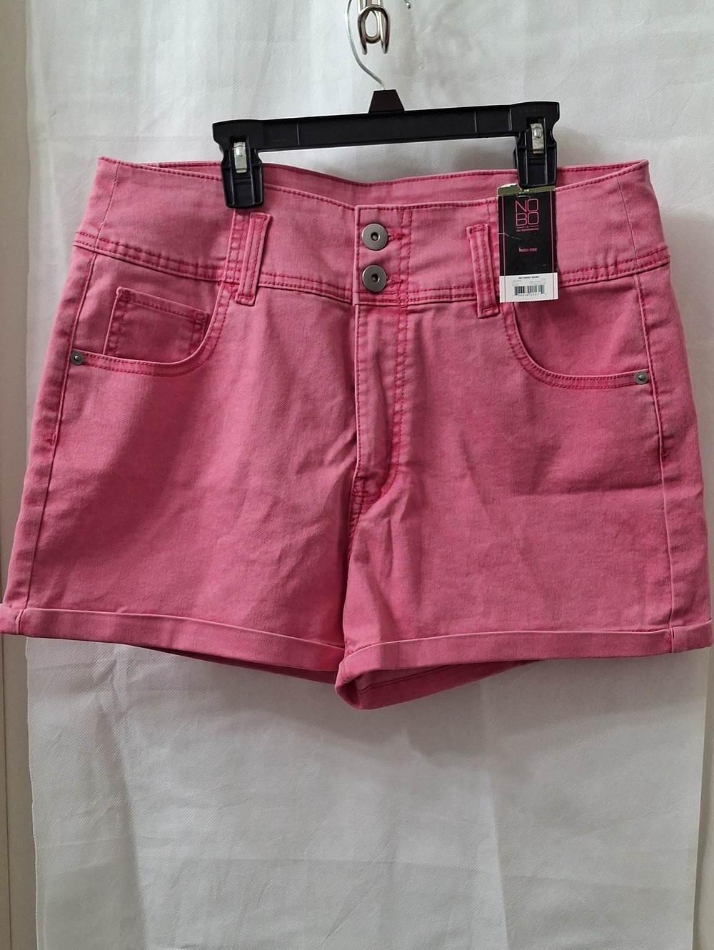 No Boundaries Rose Pink High-Rise Denim Shorts